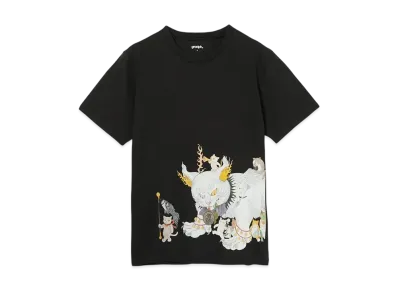 graniph x Ayako Ishiguro Kishimo Neko Hyakugo T-Shirt "Black"