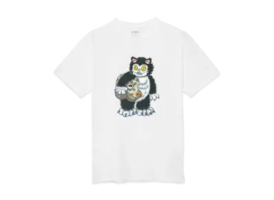 graniph x Ayako Ishiguro Cat Headwear 2 T-Shirt "White"