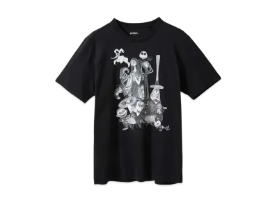 graniph x THE NIGHTMARE BEFORE CHRISTMAS Portrait T-Shirt "Black"