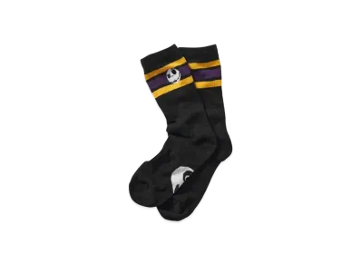 graniph x THE NIGHTMARE BEFORE CHRISTMAS Jack Face Long Socks "Black"