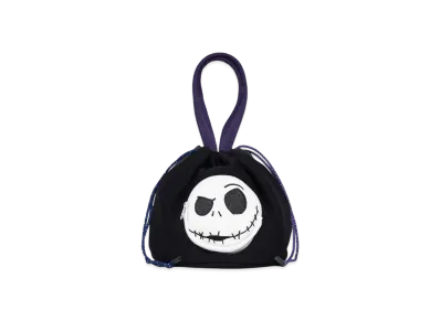 graniph x THE NIGHTMARE BEFORE CHRISTMAS Gift String Bag "Black"