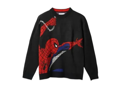 graniph x Spider Man VS Venom Washable Jacquard Knit "Black"