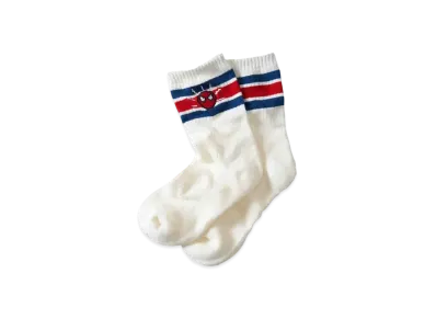 graniph x Spider Man Spider Sense (Bit) Middle Socks "White"
