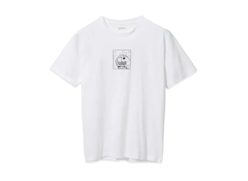 graniph x DORAEMON Dorayaki Restaurant T-Shirt "White"