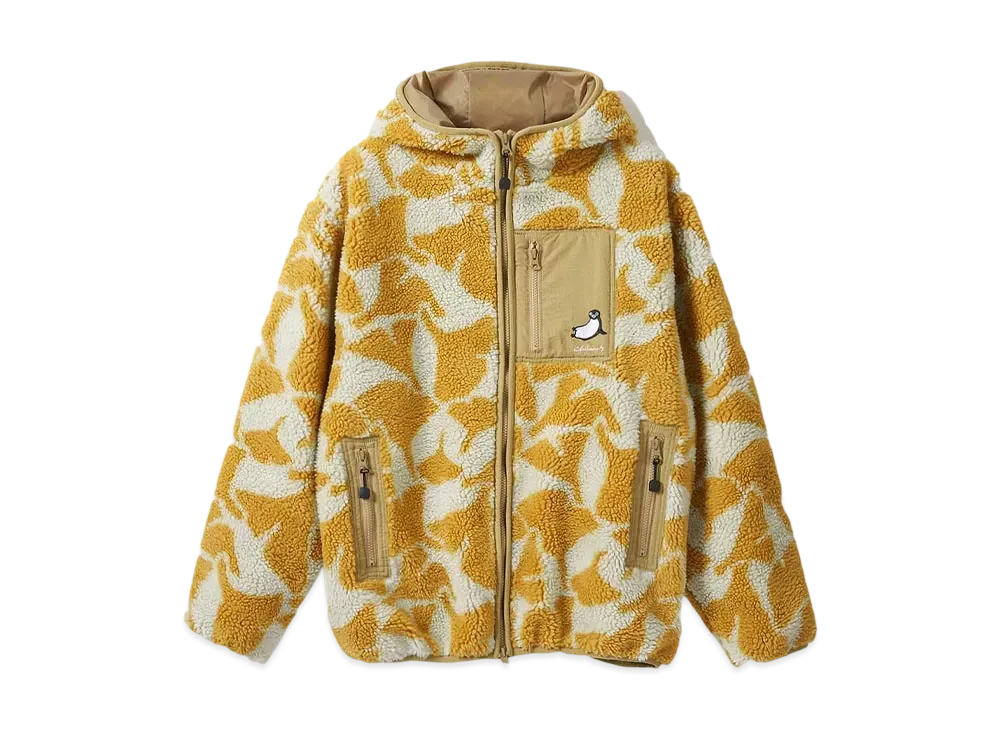 graniph x Chiharu Sakazaki Relax Jacquard Boa Blouson "Yellow"