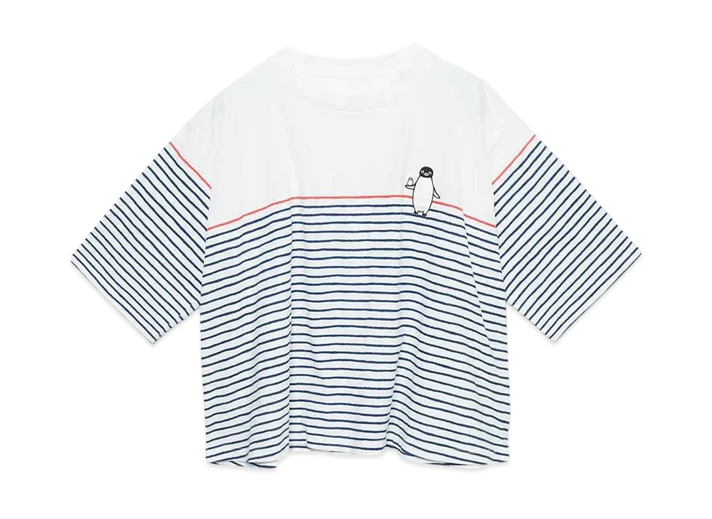 graniph x Chiharu Sakazaki Buncho & Penguin I Flare T-Shirt "White"