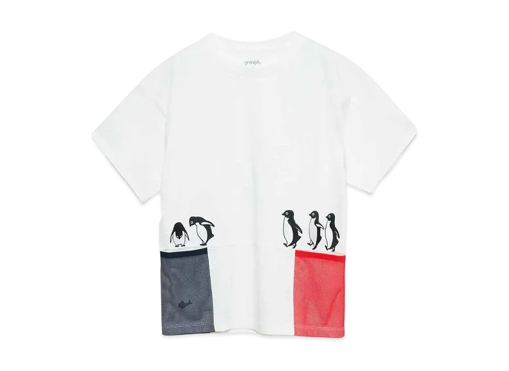 graniph x Chiharu Sakazaki Marching Kids Big T-Shirt "White"