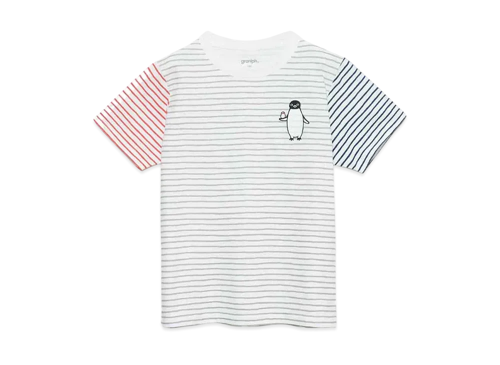graniph x Chiharu Sakazaki Buncho & Penguin I Kids T-Shirt "Multi"