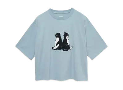 graniph x Chiharu Sakazaki Waiting For News Flare T-Shirt "Blue"