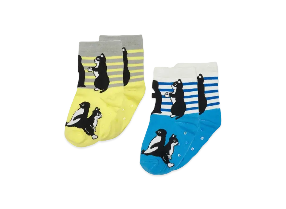 graniph x Chiharu Sakazaki Line Up 2 Pairs Kids Socks "Multi"