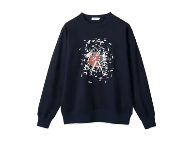 graniph x Takashi Shiina Exorcism Fleece Sweat "Navy"