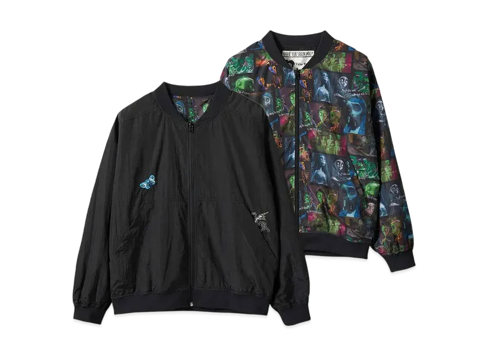 graniph x Tim Burton's Corpse Bride The World Of The Living And The Dead Reversible Blouson "Multi"