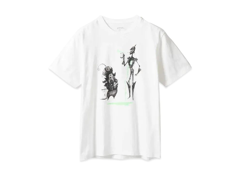 graniph x Tim Burton's Corpse Bride Cheers T-Shirt "White"