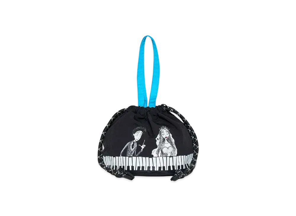 graniph x Tim Burton's Corpse Bride Piano String Bag "Black"