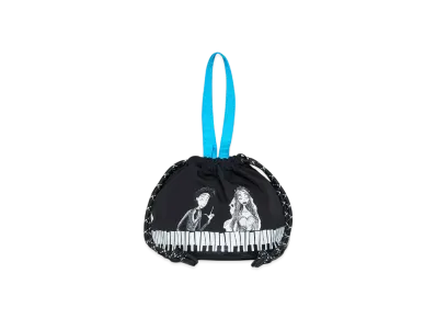 graniph x Tim Burton's Corpse Bride Piano String Bag "Black"