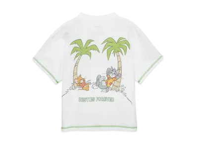 graniph x Tom and Jerry BESTIES FOREVER Kids Big T-Shirt "White"