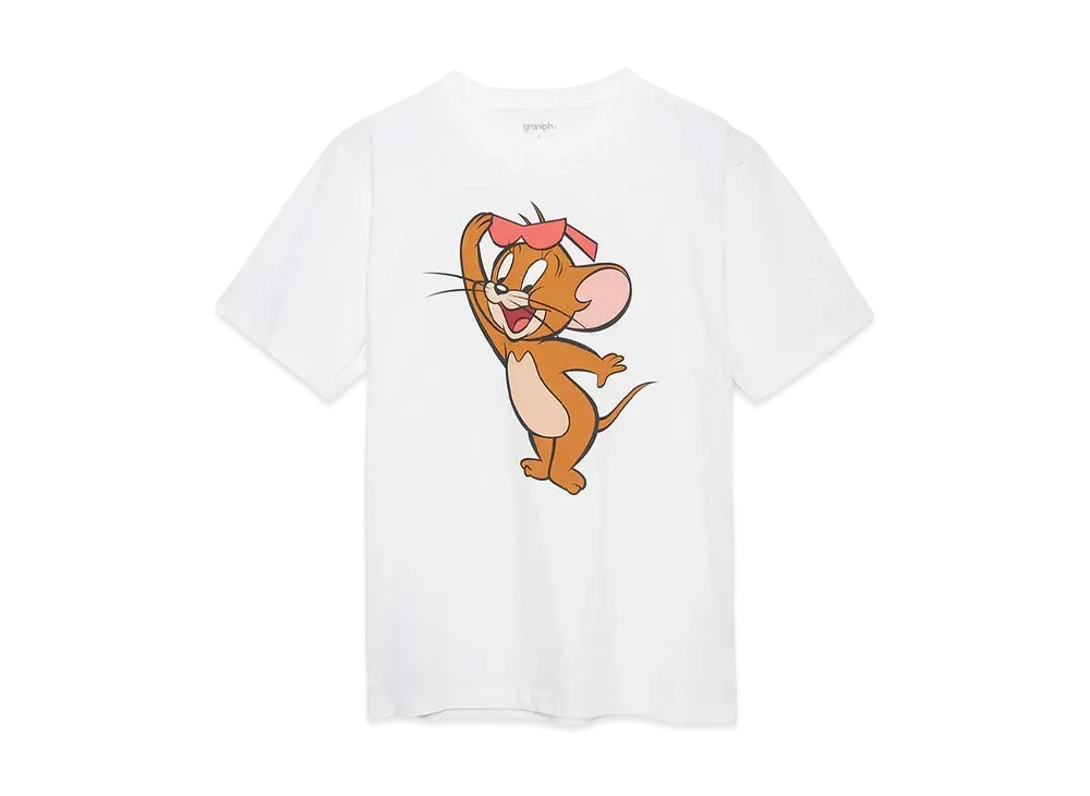 graniph x Tom and Jerry Sunglasses T-Shirts "White"