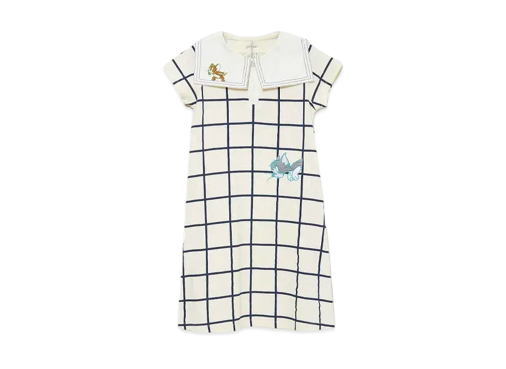 graniph x Tom and Jerry Hide And Seek Kids Sailor One Piece "Natural"