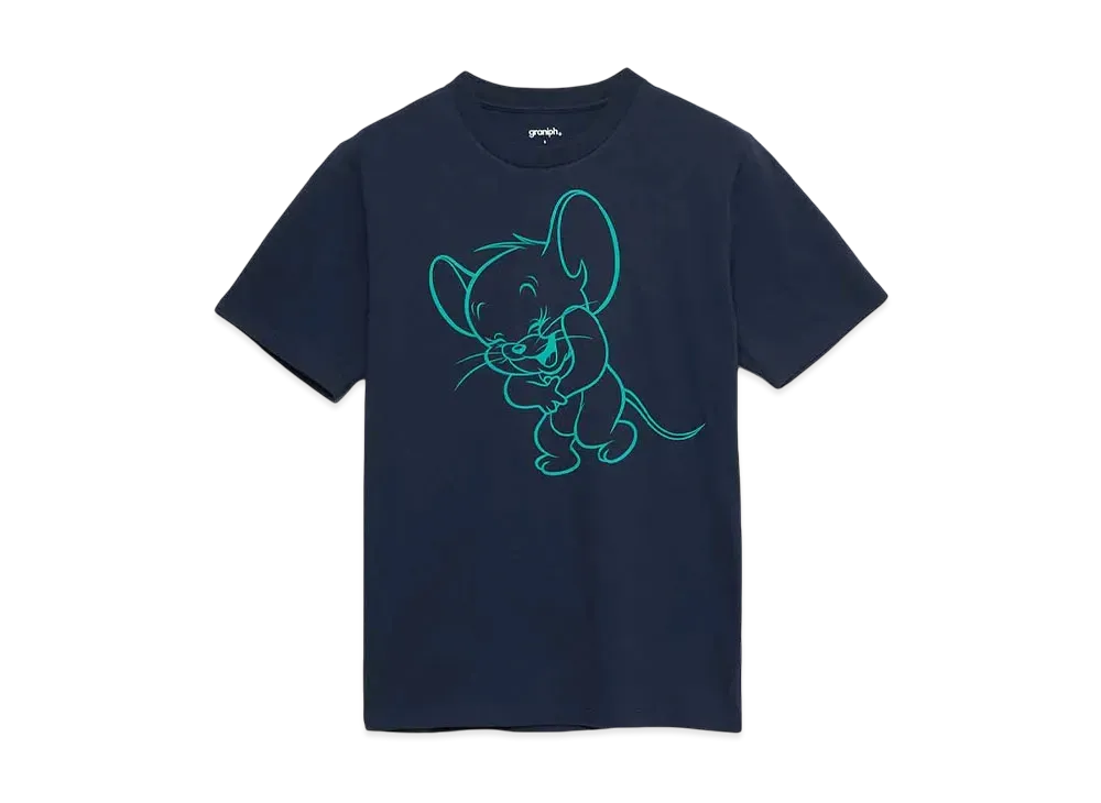 graniph x Tom and Jerry Laughing Jelly T-Shirts "Navy"