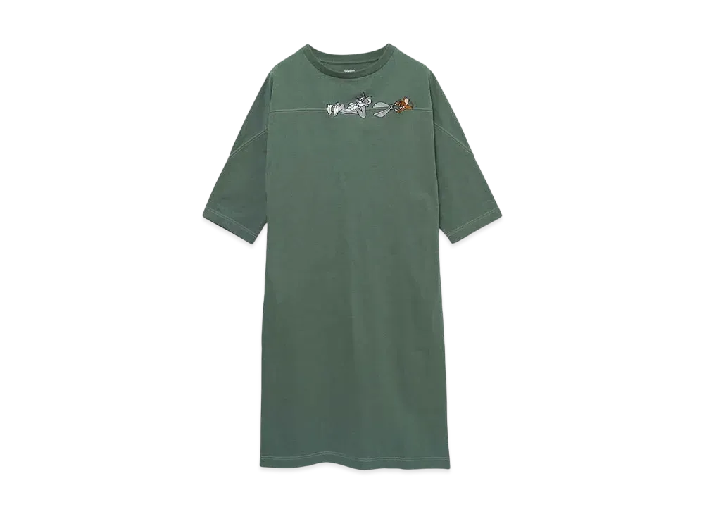 graniph x Tom and Jerry Scissors Cut And Sewn One Piece "Khaki"