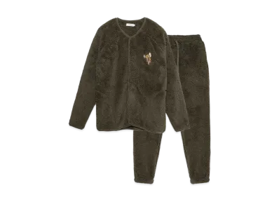 graniph x Tom and Jerry Laughing Jelly Boa Fleece Set Up "Gray"