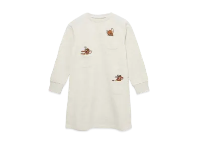 graniph x Tom and Jerry Laughing Jelly Kids Fleece Sweatshirt One Piece "Heather Natural"