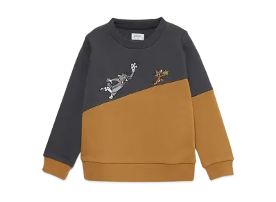 graniph x Tom and Jerry Chase 3 Kids Fleece Sweat "Sumikuro"