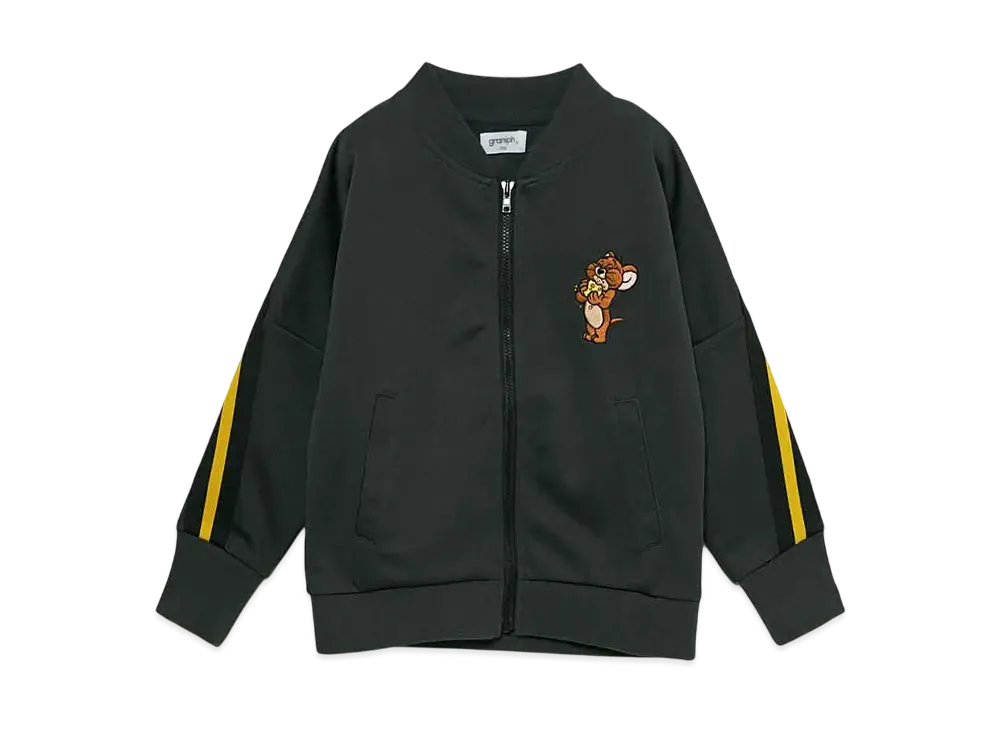 graniph x Tom and Jerry Cheese And Jelly 2 Kids Jersey Zip Jacket