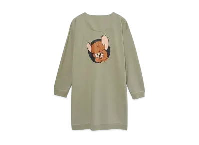 graniph x Tom and Jerry Laughing Jelly Long Cardigan "Beige"