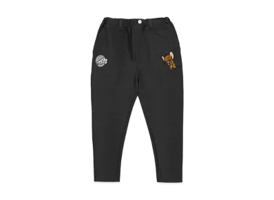 graniph x Tom and Jerry Laughing Jelly Kids Tapered Pants "Heather Black"
