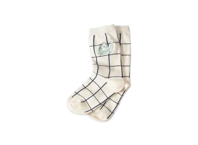graniph x Tom and Jerry Hide And Seek Middle Socks "Ivory"