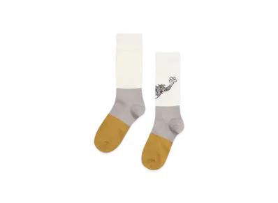 graniph x Tom and Jerry Chase 3 Wool Long Socks "Multi"