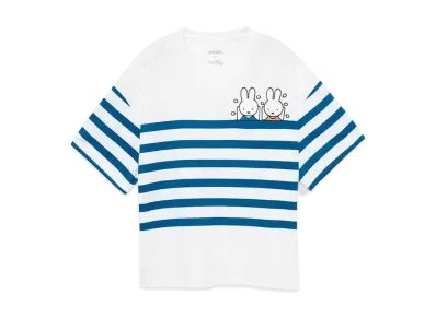 graniph x Miffy Swimming Kids Big T-Shirts "White"