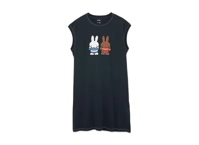 graniph x Miffy & Melanie French Sleeve Cut And Sew One Piece "Navy"