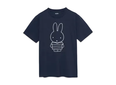 graniph x Miffy Striped T-Shirt "Navy"