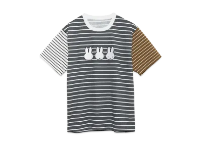 graniph x Miffy Face line Border T-Shirt "Multi"