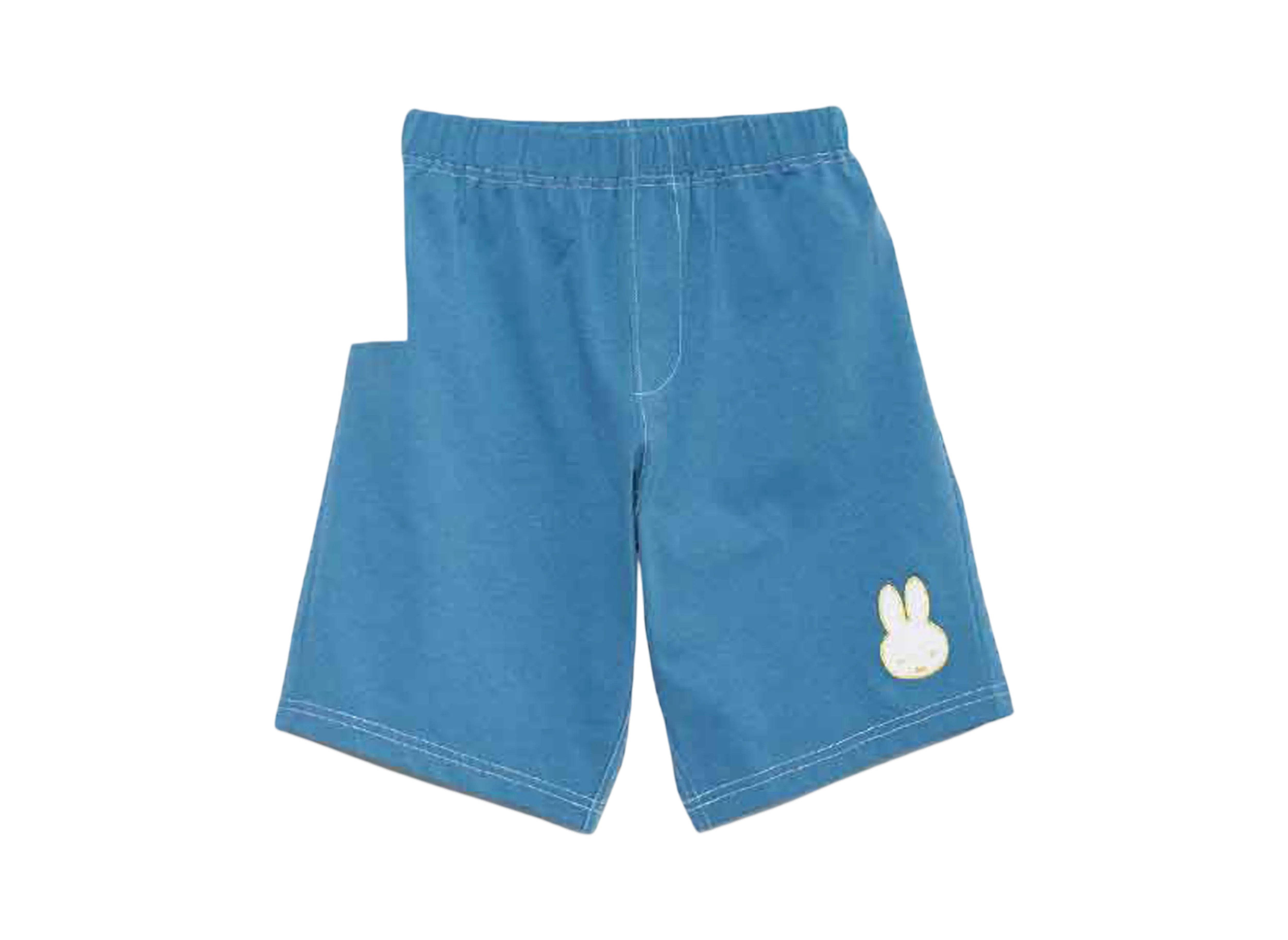 graniph x Miffy Face Line Pattern Kids Dry Big T-Shirt & Dry Shorts Set "White"