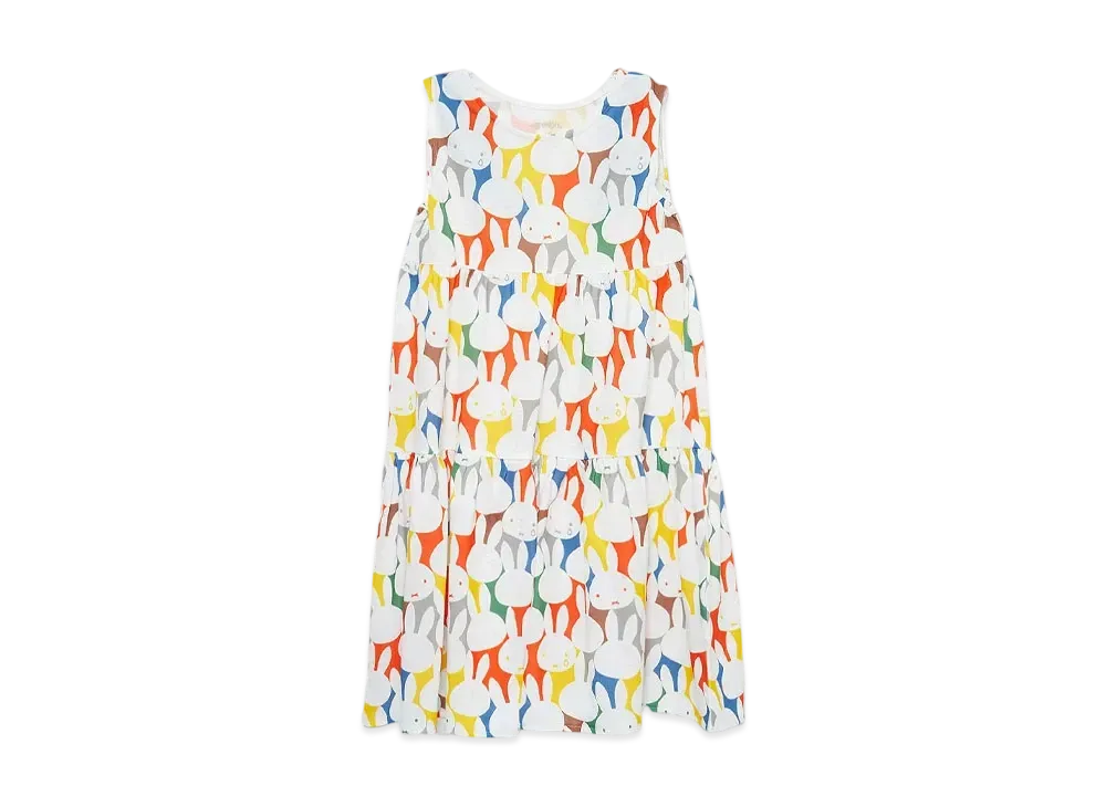 graniph x Miffy Pattern 2 Kids Tiered One Piece "Multi"