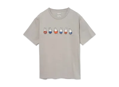 graniph x Miffy Buckshot T-Shirt "Gray"