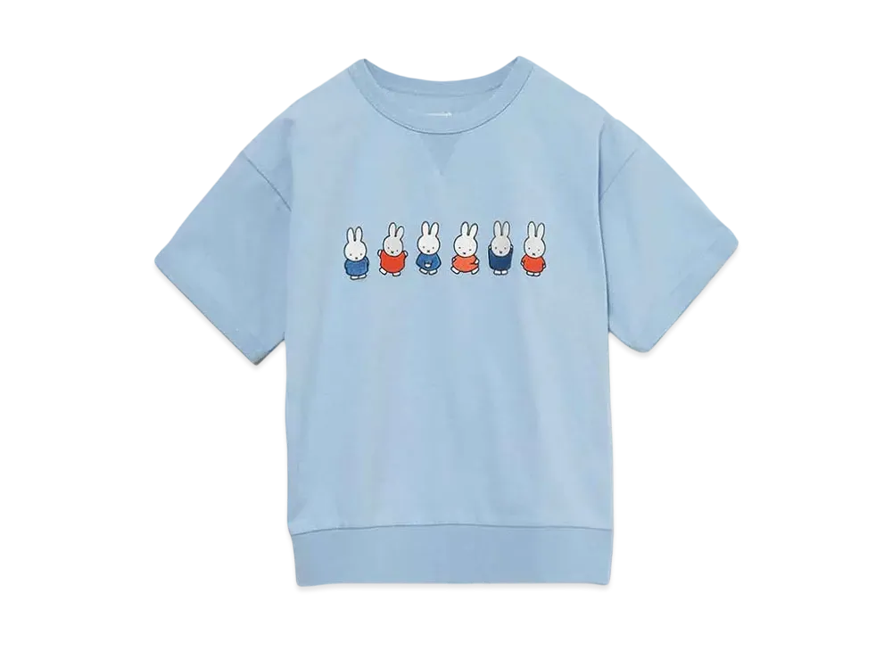 graniph x Miffy Variation 2 Kids Rib T-Shirt "Light Blue"