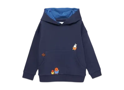 graniph x Miffy Dance Kids Fleece Parka "Navy"