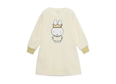 graniph x Miffy Crown Kids Fleece One Piece "Off White"