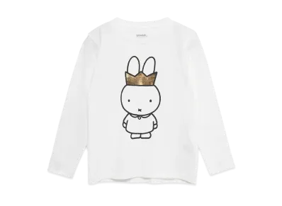 graniph x Miffy Crown Kids Long Sleeve T-Shirt "White"