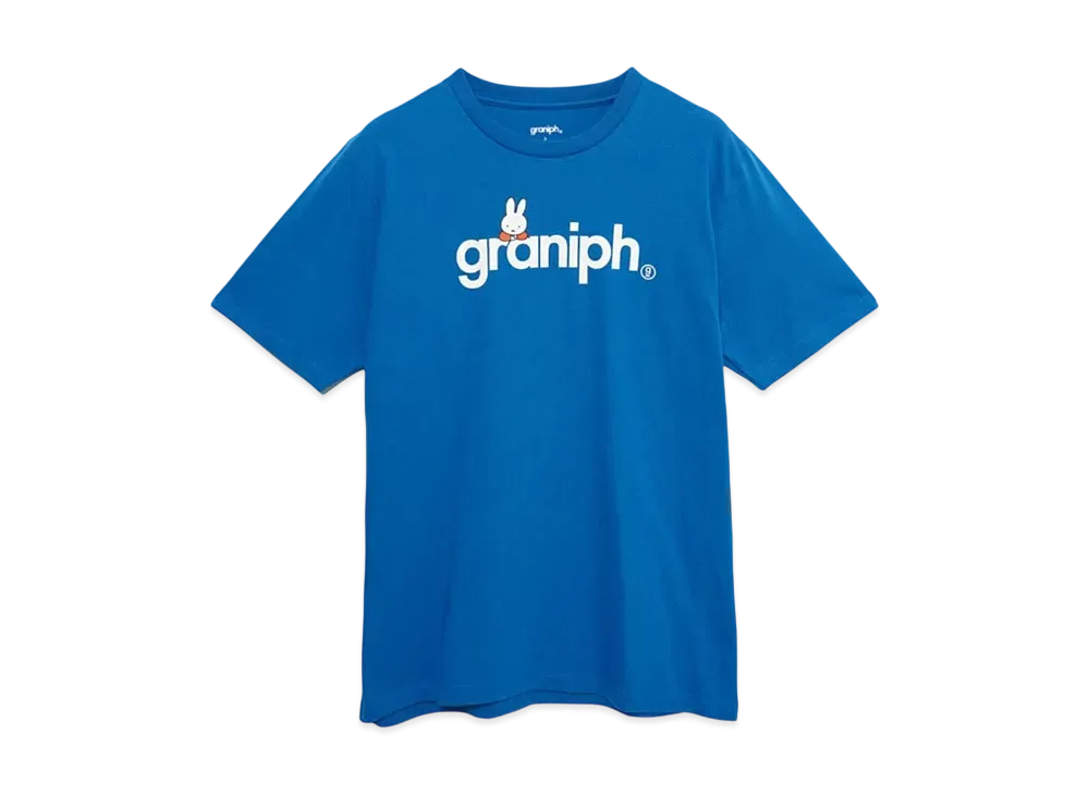 graniph x Miffy Logo T-Shirt "Magellan Blue"