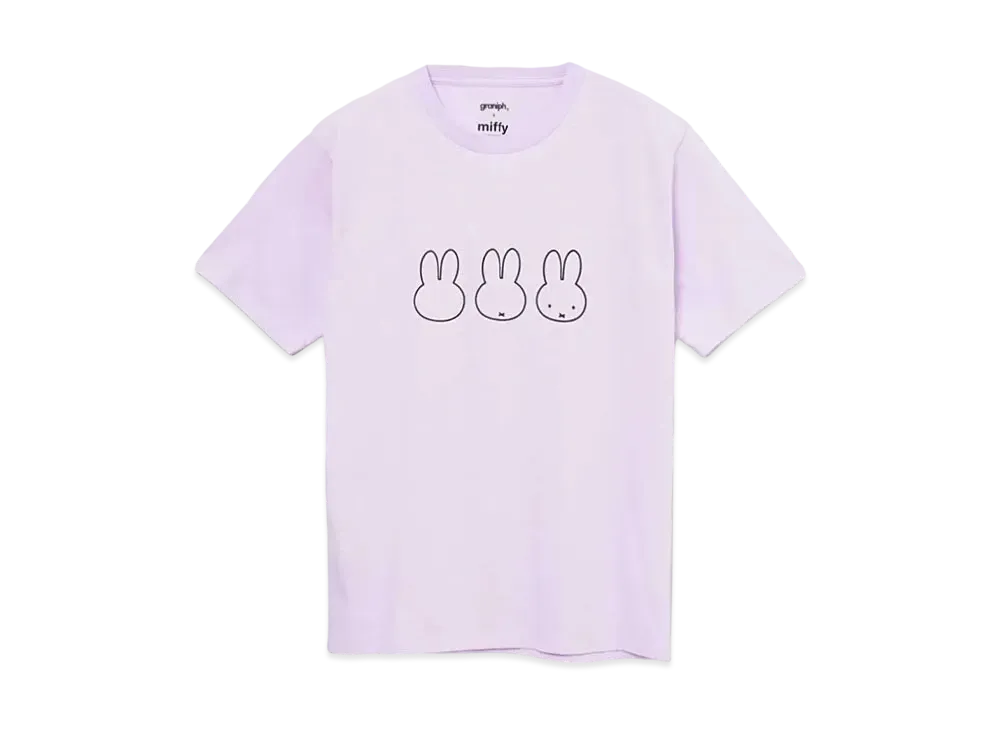 graniph x Miffy Face Line T-Shirt "Fuji"
