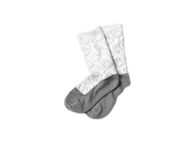 graniph x Miffy Face Line Pattern Middle socks "Multi"