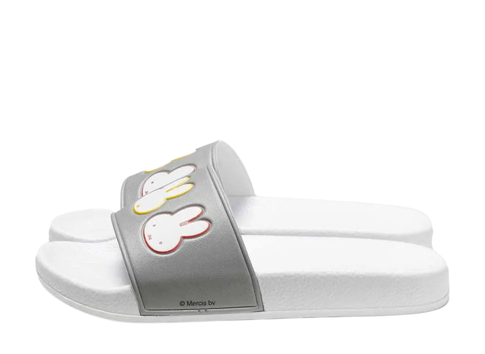 graniph x Miffy Face Line Slide Sandals "Gray"