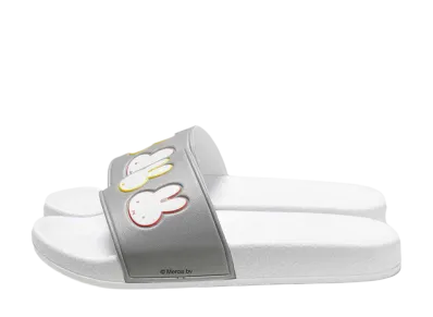 graniph x Miffy Face Line Slide Sandals "Gray"