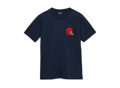 graniph x Eric Carle Red Apple Embroidery T-Shirt "Navy"
