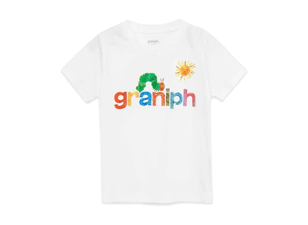 graniph x Eric Carle Logo Kids T-Shirts "White"